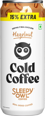 Sleepy Owl Hazelnut Cold Coffee Cold Brew Coffee(230 ml, Hazelnut Flavoured)