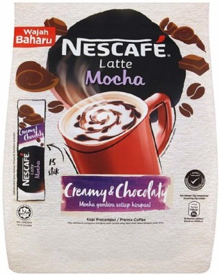 Nescafe Latte Mocha Coffee ( 15 STICKS ) Instant Coffee(465 g, Pure Flavoured)