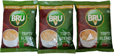 BRU TRIPTI BLEND STRONG COFFEE 200 G X 3 Instant Coffee(3 x 200 g, Chicory Flavoured)
