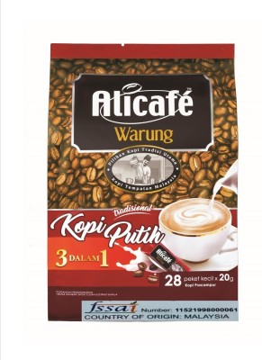 Alicafe White Coffee-560g (20g*28 Sachets) Instant Coffee(28 x 20 g)