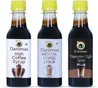 D'aromas Caramel-MochaCoffeeSyrup-250ml x2 Caramel, Mocha(500 ml, Pack of 2)