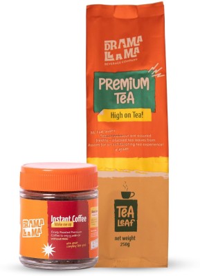 Drama Llama Premium Instant Coffee Powder 50gm & Leaf Loose Tea 250gm Combo Pack of 2 Instant Coffee(2 x 150 g)