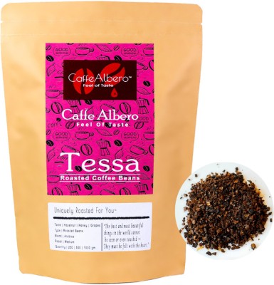 Caffe Albero Tessa Extra Course Ground Medium Roast & Ground Coffee for ColdBrew Roast & Ground Coffee(500 g, Hazelnut, Almond Flavoured)