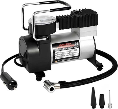 Valuesphere Air Compressor, Heavy Duty Metal Pump 150 psi Tyre Air Pump for Car & Bike(Air Compressor)