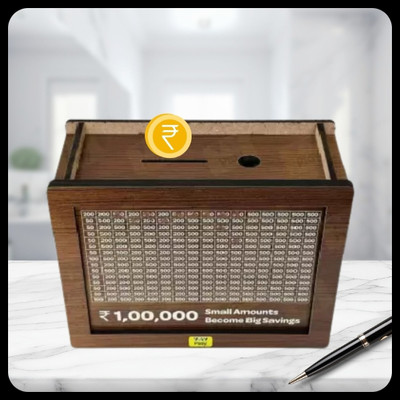 labh Money saving bank for kinds 393 Coin Bank(Brown)