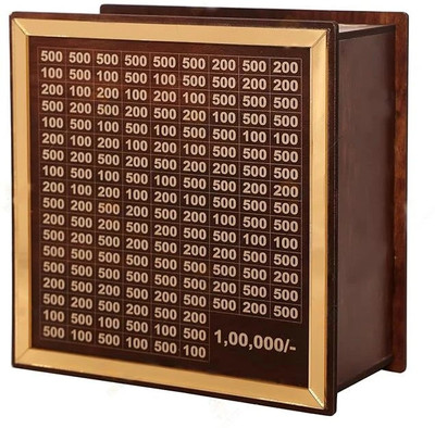 ZUHAIB CRAFTED LEGACY Coin bank 451 Coin Bank(Brown)