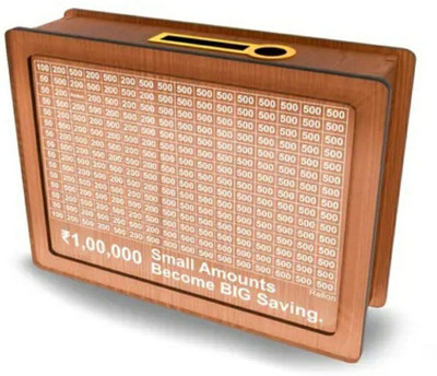 Impexlabh Wooden mony bank Coin Bank(Brown)