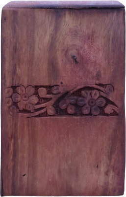 Saras Aajeevika Wooden Gullak Box Coin Bank(Brown)