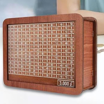 shivu craft Innovative Coin Bank with Stepwise Savings Plan Coin Bank(Brown)