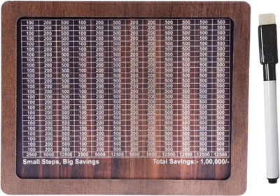 Vinayak Luxury Wooden Piggy Bank for Future Financial Goals Coin Bank(Brown)