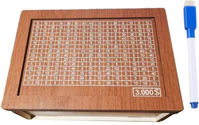 Vinayak Premium Quality Wooden Coin Bank for Disciplined Money Saving Coin Bank(Brown)