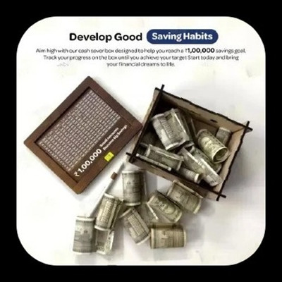 Impexlabh Money saving bank for kinds 621 Coin Bank(Brown)