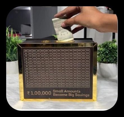 HouseofAD Money saving bank for kinds 630-M1 Coin Bank(Brown)