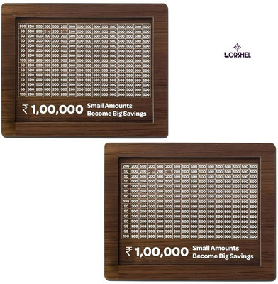 BBG New_Piggy Bank 100000: Secure Savings Solution for Adults with High Goals OG Coin Bank(Brown)