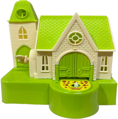 RGM House of Puppy Stealing Coin Dog (Multi Color Pink Color) Castle New Model Puppy House Coin Bank Green Coin Bank(Green)