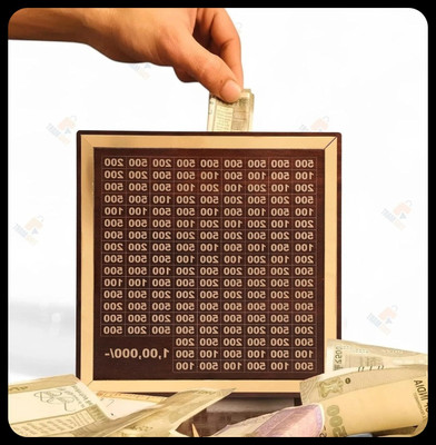 Impexlabh Money saving bank for kinds 260 Coin Bank(Brown)
