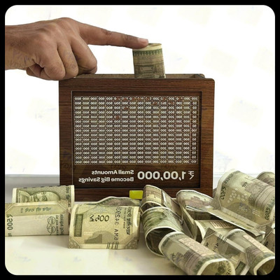 Impexlabh Money saving bank for kinds 508 Coin Bank(Brown)