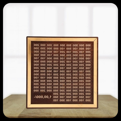 labh Money saving bank for kinds 81 Coin Bank(Brown)