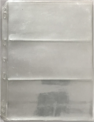 rci 3 Divider Currency Note Sheets (Pack of 10) FOR NOTE SAFE SET ON ANY ALBUM Coin Bank(White)