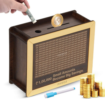 DHAGO gullak Wooden Money Clip(brown)