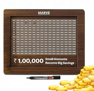 SHYAM CRAFT Classic Wooden Coin Bank for Secure Cash Storage & Budgeting Coin Bank(Brown)