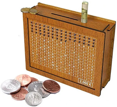 SHYAM CRAFT Elegant Wooden Money Box for Smart Saving Coin Bank(Brown)