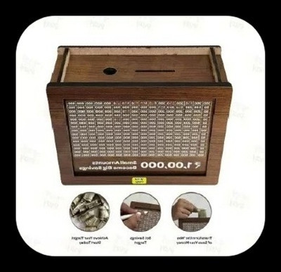 HouseofAD Money saving bank for kinds 306-M1 Coin Bank(Brown)