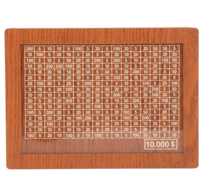 shivu craft Daily Budget Coin Bank for Long-Term Wealth Management Coin Bank(Brown)