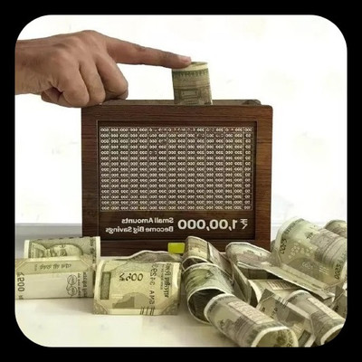 Impexlabh Money saving bank for kinds 367 Coin Bank(Brown)