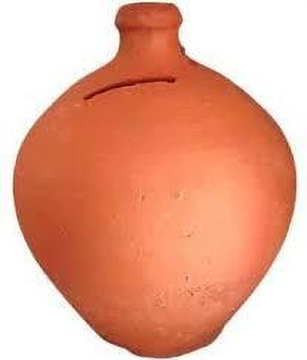 AK traders MITTI KA GULLAK 1 UNITS Coin Bank(Brown)