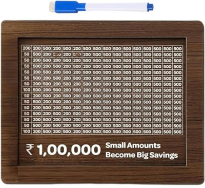 Vinayak Innovative Wooden Coin Bank for Systematic Budget Control Coin Bank(Brown)