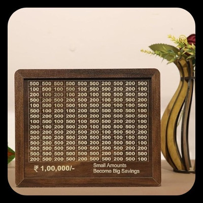 HouseofAD Money saving bank for kinds 517-M1 Coin Bank(Brown)