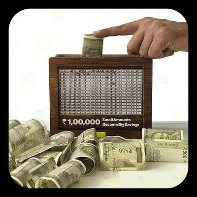 HouseofAD Money saving bank for kinds 201-M1 Coin Bank(Brown)