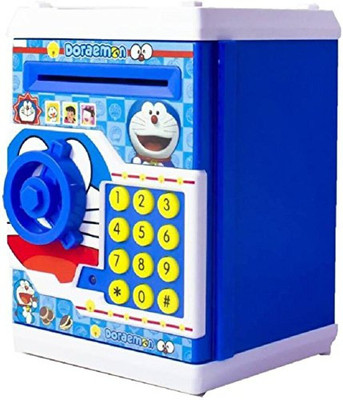 BMT Battery Operated Mini Piggi ATM Bank with Electronic Coin Bank(Multicolor)