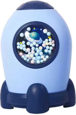 CHATURNAAR Rocket piggy bank with lock code blue 1pc Coin Bank(Blue, Yellow)