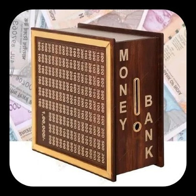 Impexlabh Money saving bank for kinds 178 Coin Bank(Brown)