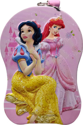 SAI SAMRUDH ENTERPRISES Princess Cartoon Metal Coin Bank(Pink)