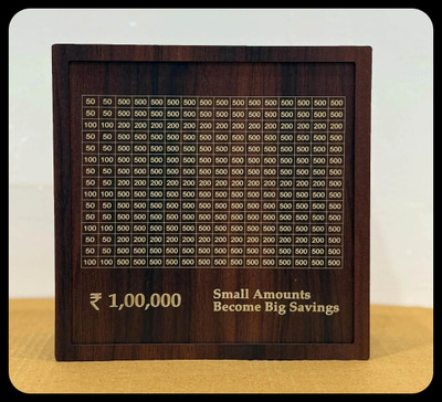 Impexlabh Money saving bank for kinds 532 Coin Bank(Brown)