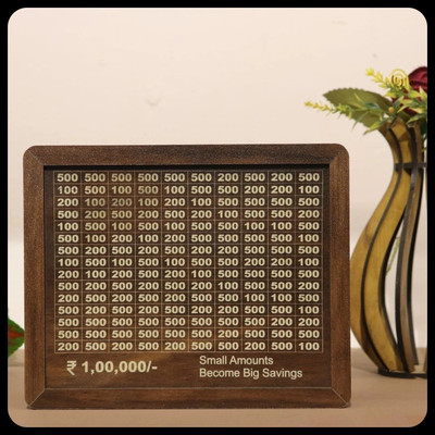 HouseofAD Money saving bank for kinds 544-M1 Coin Bank(Brown)