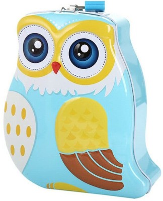 WISHKEY Cute Owl Shaped Piggy Bank For Kids, Money Saving Coin Box For Boys & Girls Coin Bank(Multicolor)