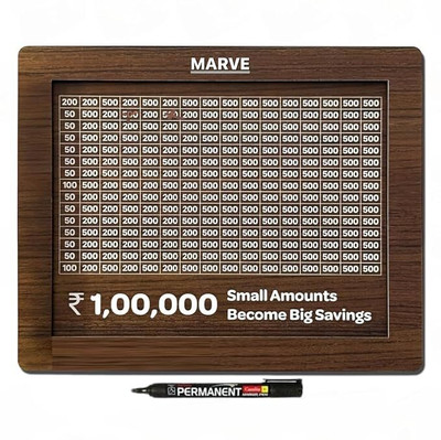 Vinayak Wealth Accumulation Coin Bank for Step-by-Step Savings Coin Bank(Brown)