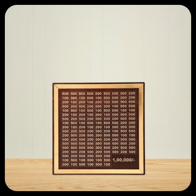 Impexlabh Money saving bank for kinds 119 Coin Bank(Brown)