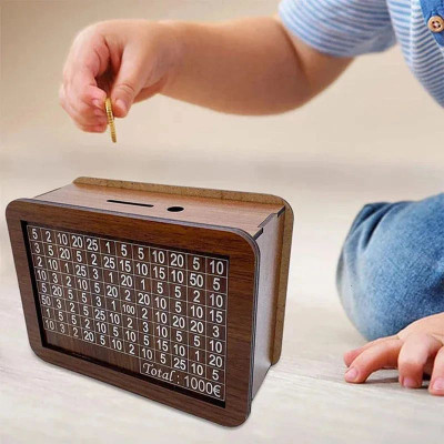 shivu craft Durable Money Bank for Personal Savings Coin Bank(Brown)