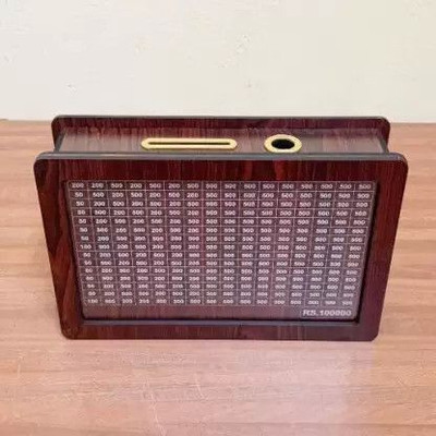shivu craft Wooden Coin Bank for Secure Storage Coin Bank(Brown)