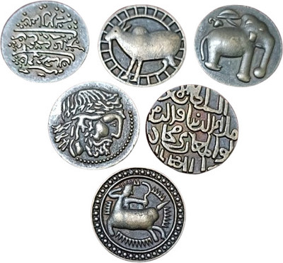 RLS All Rare type lot Historical 6 Copper Coin Each 5 Gram Coin Ancient Coin Collection(6 Coins)