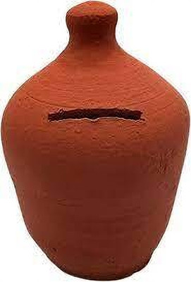 AK traders Round Shape Money Bank Piggy Banks 1 PCS Coin Bank(Brown)