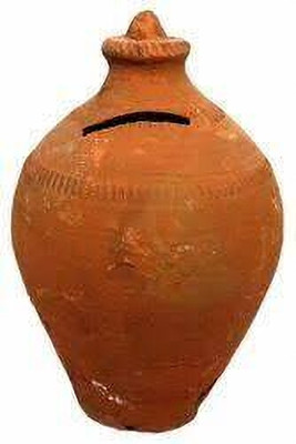 Onlinch RS_CLAY gullak PACK OF 1 PCSBest product Coin Bank(Brown)
