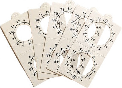 rci Clock Wise Coin Holder Size 3 to 7 Each Size 25 Pcs Total 125 Counts Coin Bank(White)
