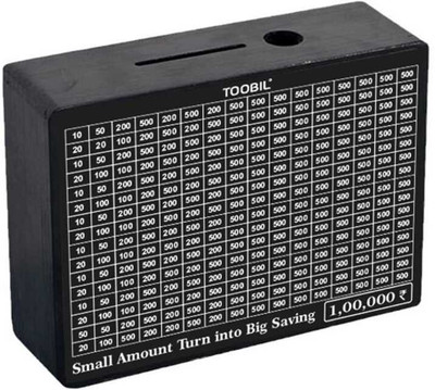 KARANI CRAFT MiniTreasure money saving bank Coin Bank(Black)