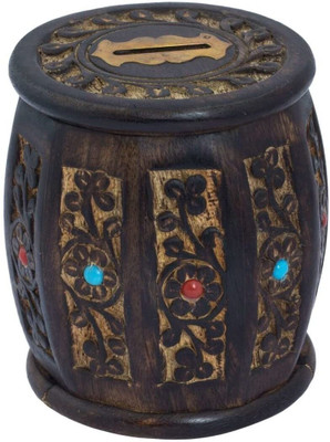 Crafts Dex money saving bank wooden Wooden Geometric Object